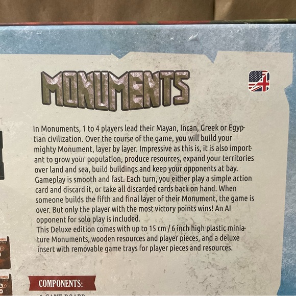 New! Martin Looij Monuments Game Deluxe Edition Keep Exploring Games Board - Picture 7 of 9